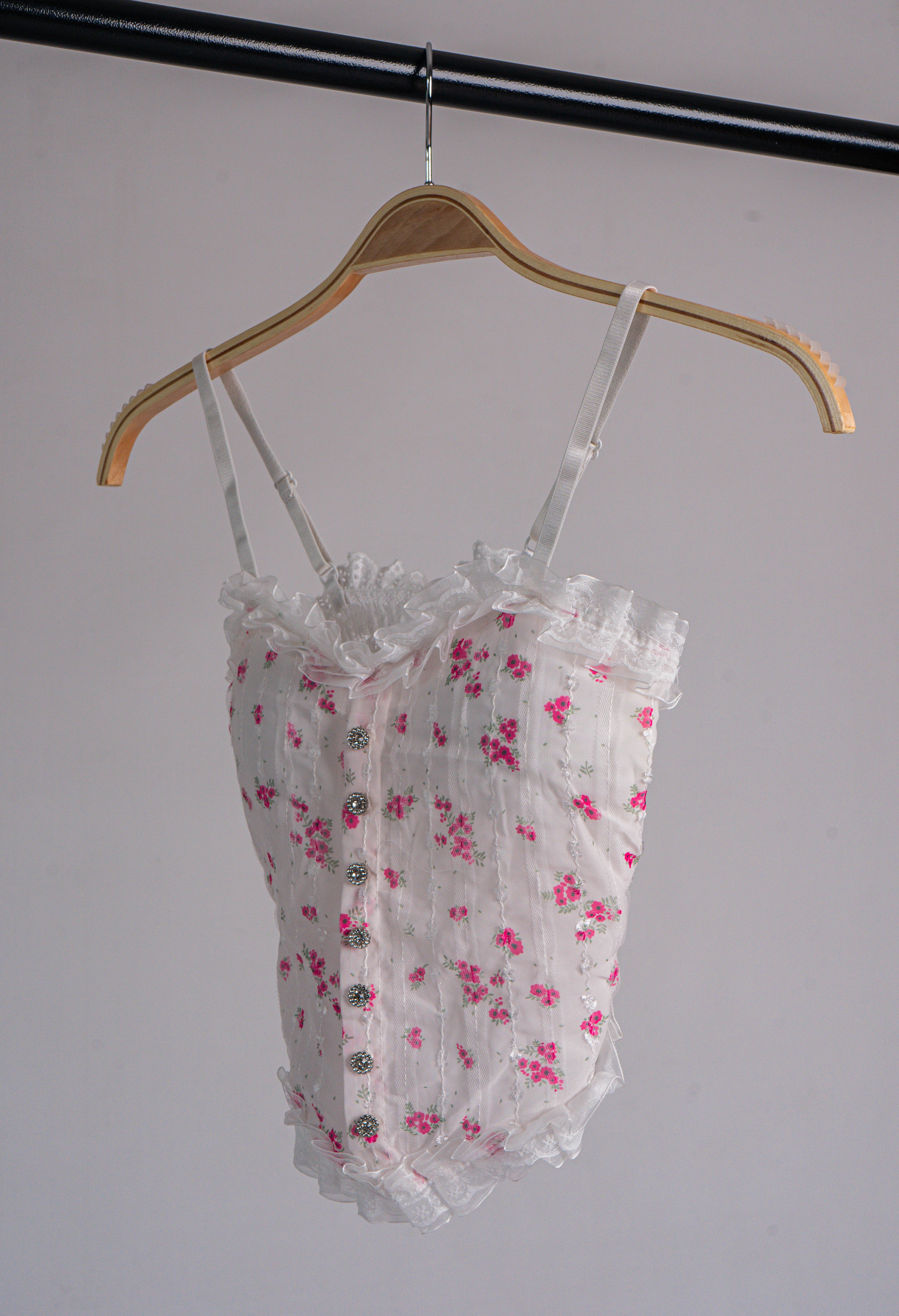 Blusa tipo corset
