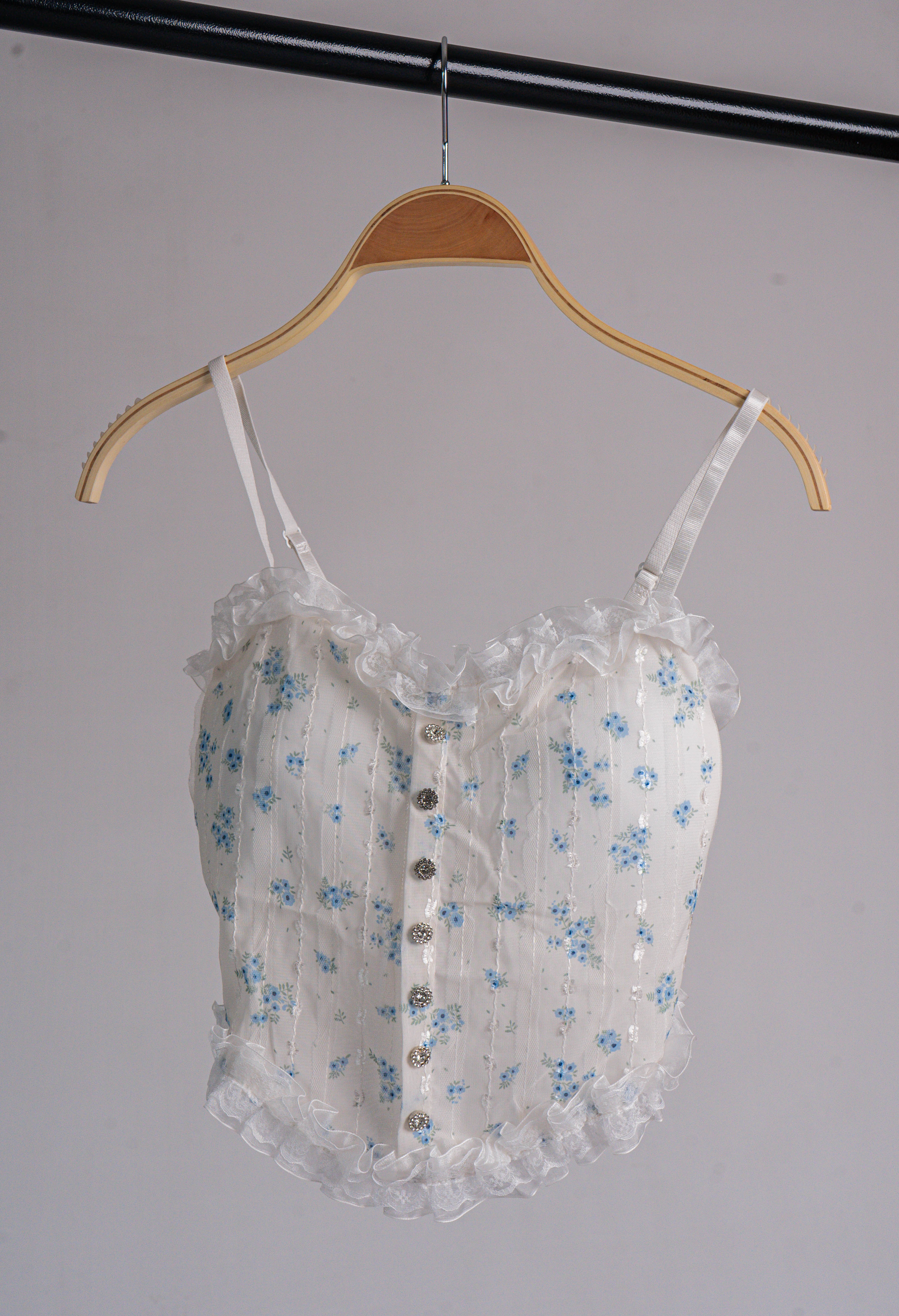 Blusa tipo corset