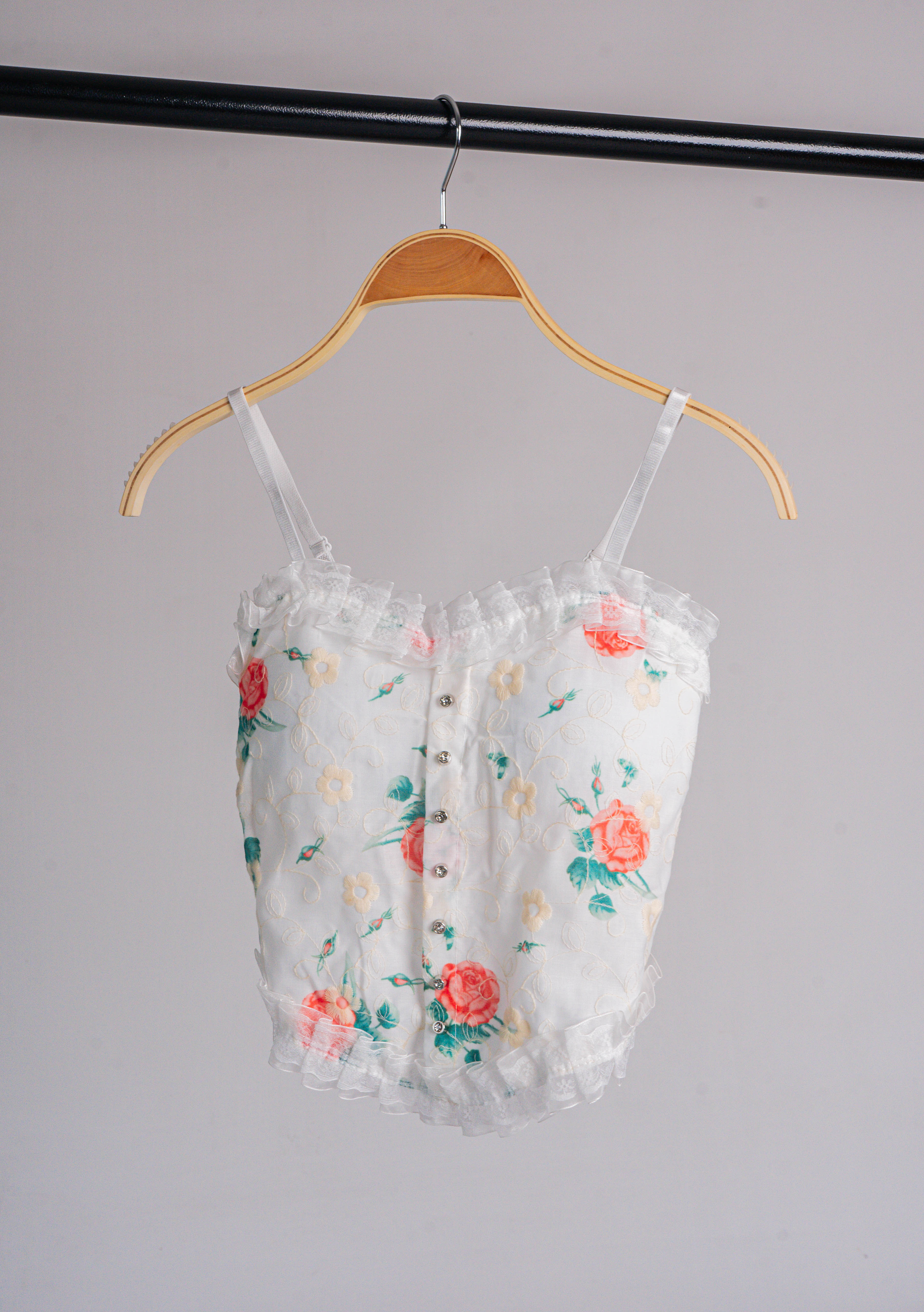 Blusa tipo corset