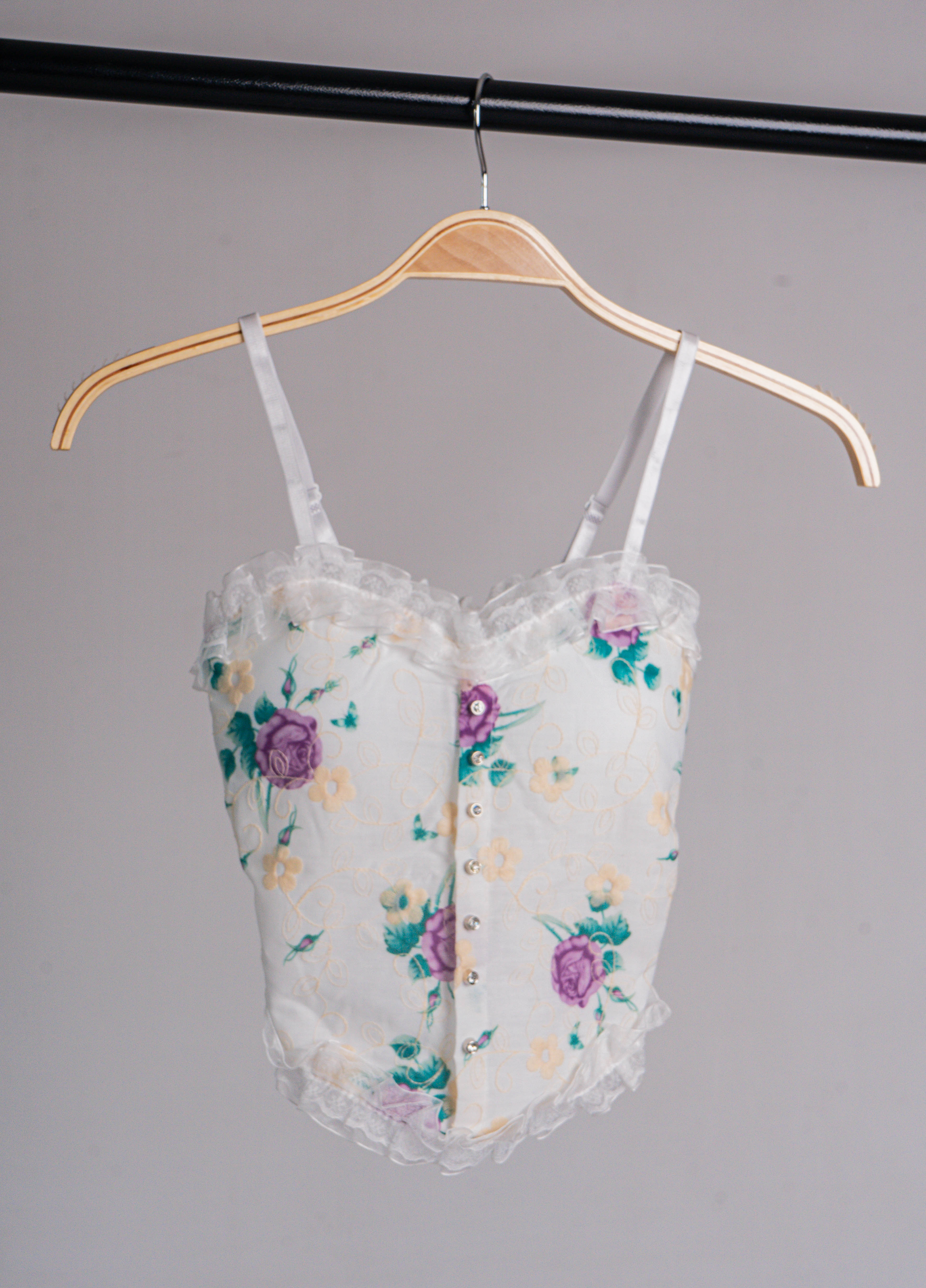 Blusa tipo corset
